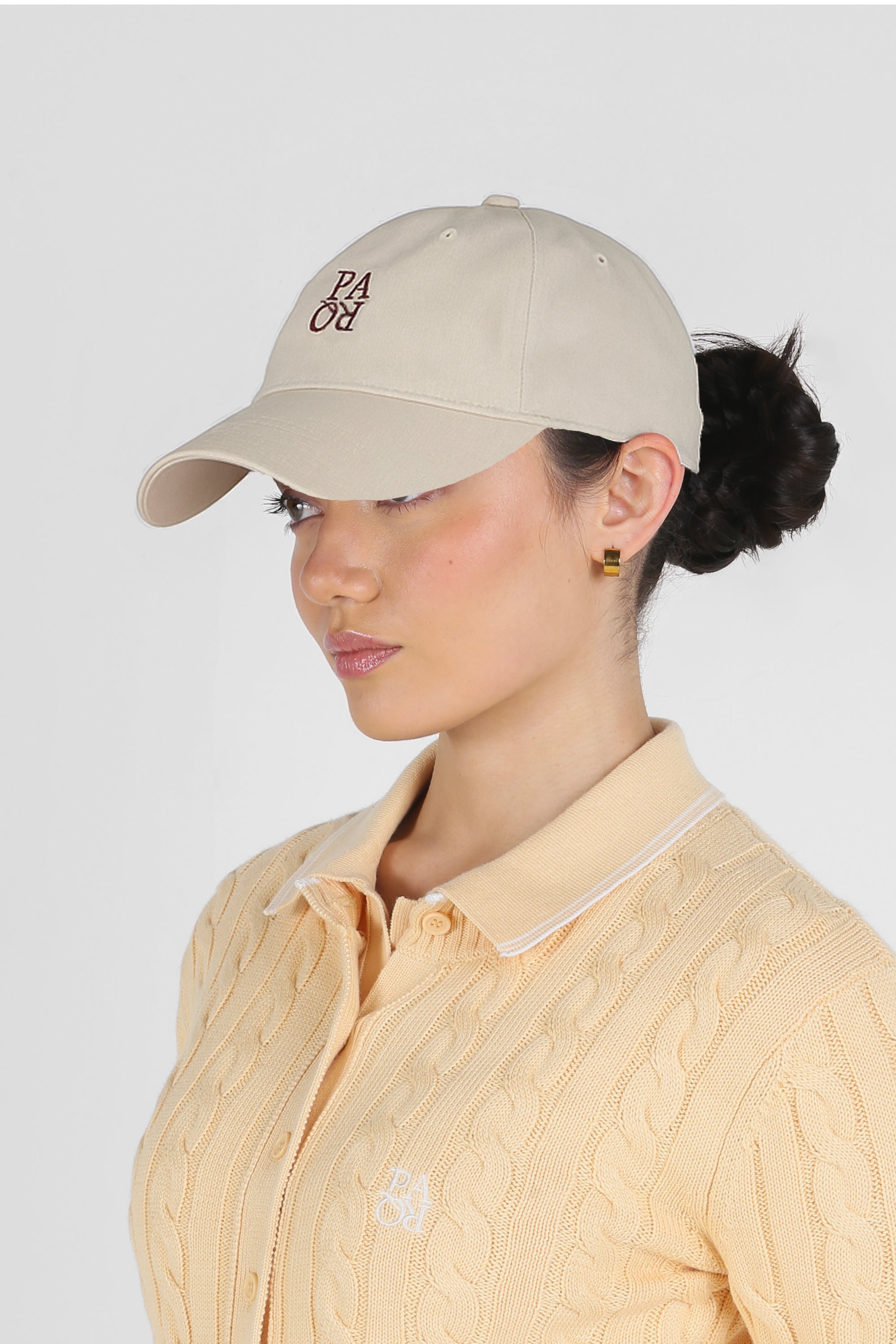 Wonewok Embroidered Women\'s Golf Visor Hat Cap Beige Lanvin Blanc Women main image 3