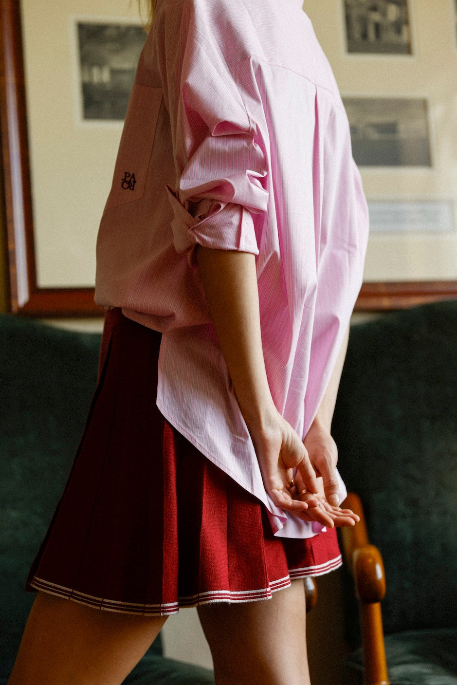 SOMERSET SHIRT - ROSEWATER STRIPE