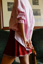 SOMERSET SHIRT - ROSEWATER STRIPE