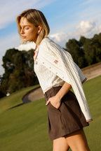 RIVIERA KNIT CARDIGAN - IVORY