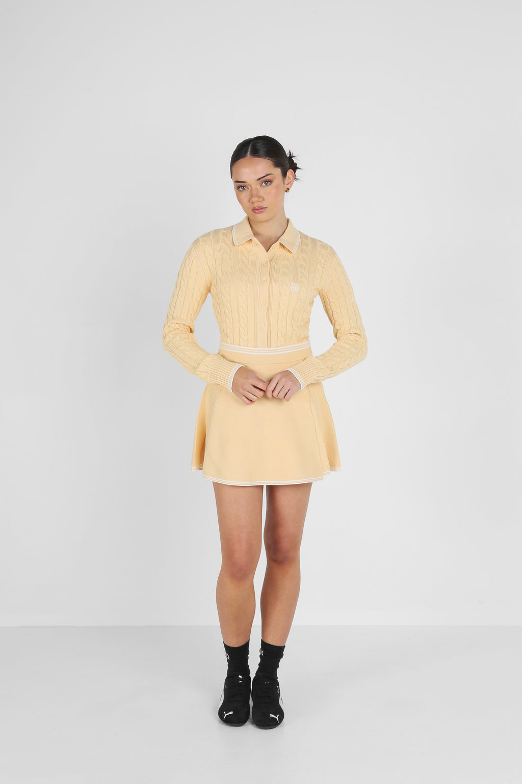MERION KNIT DRESS - BUTTER