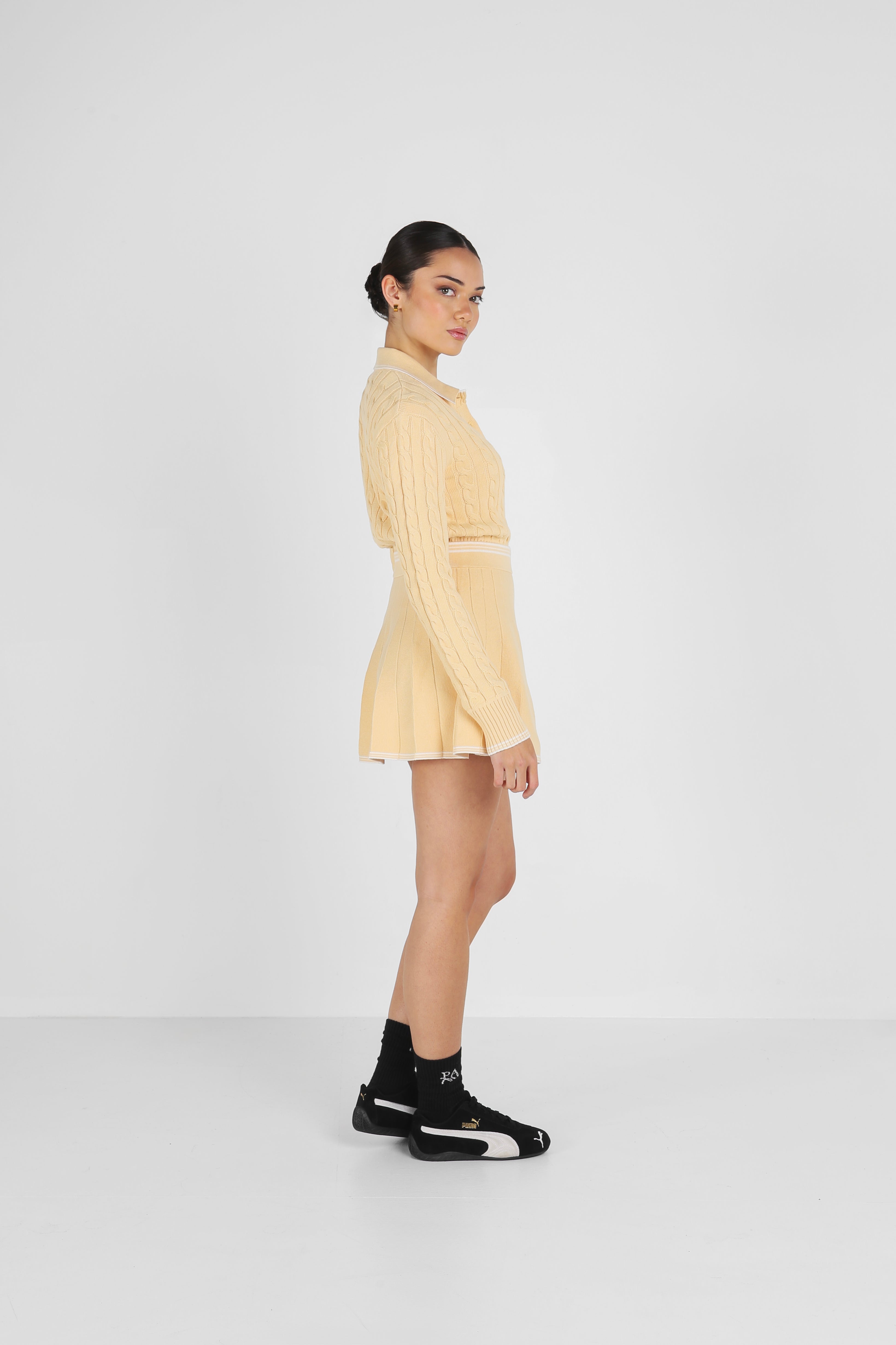 MERION KNIT DRESS - BUTTER