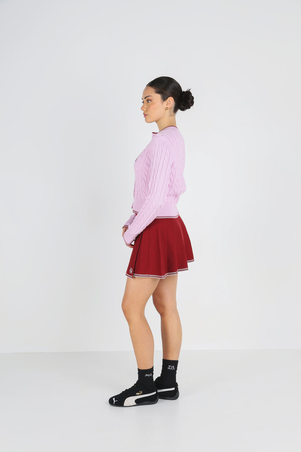 RIVIERA KNIT CARIDGAN - PEA PINK