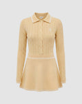 MERION KNIT DRESS - BUTTER YELLOW