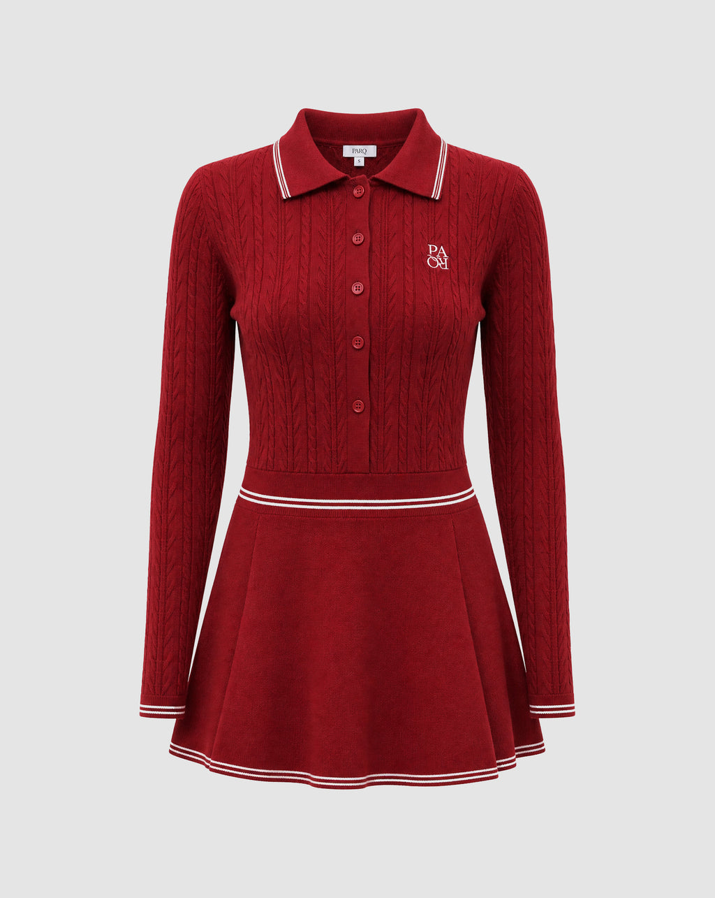 MERION KNIT DRESS - CHESTNUT RED