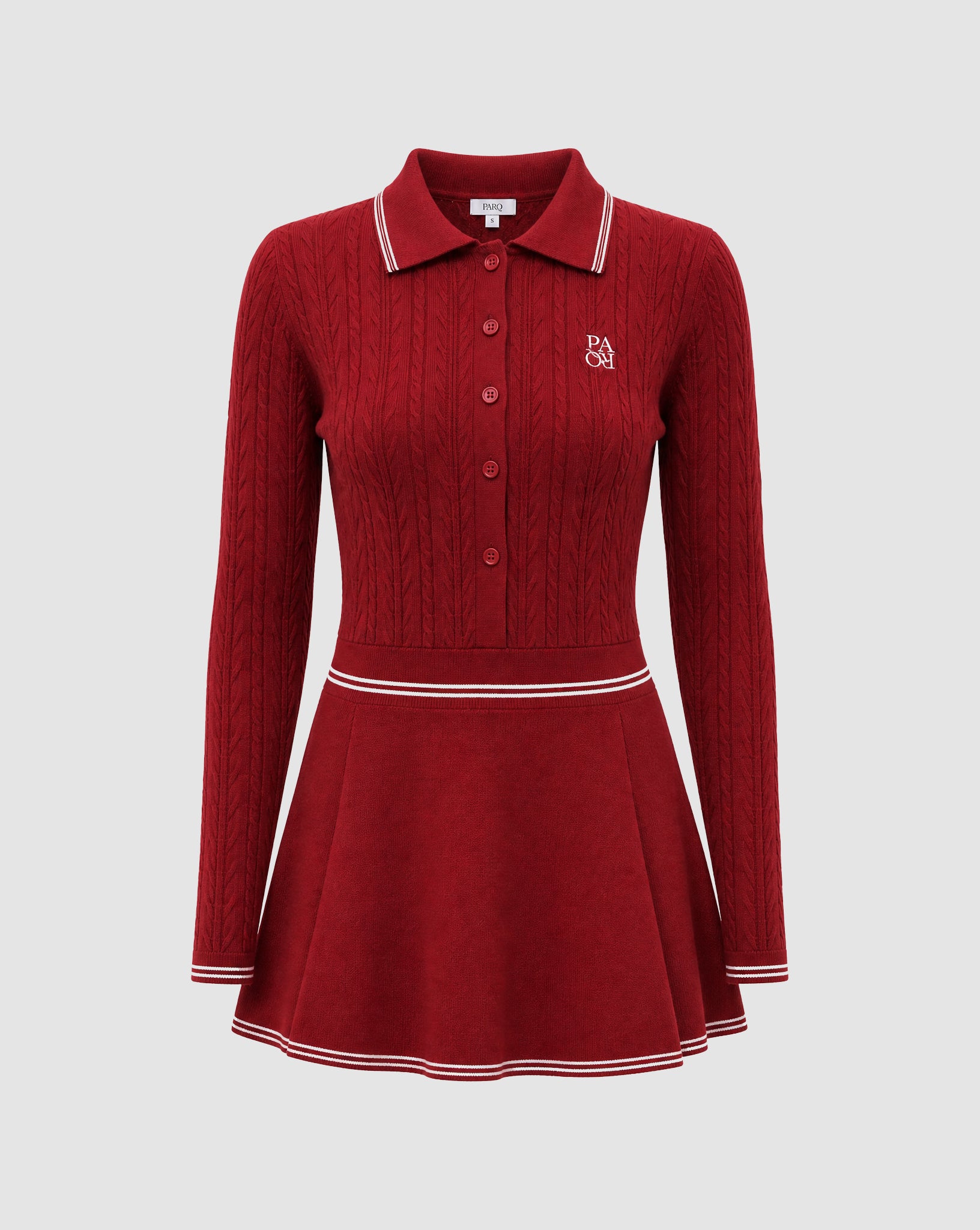 MERION KNIT DRESS - CHESTNUT RED