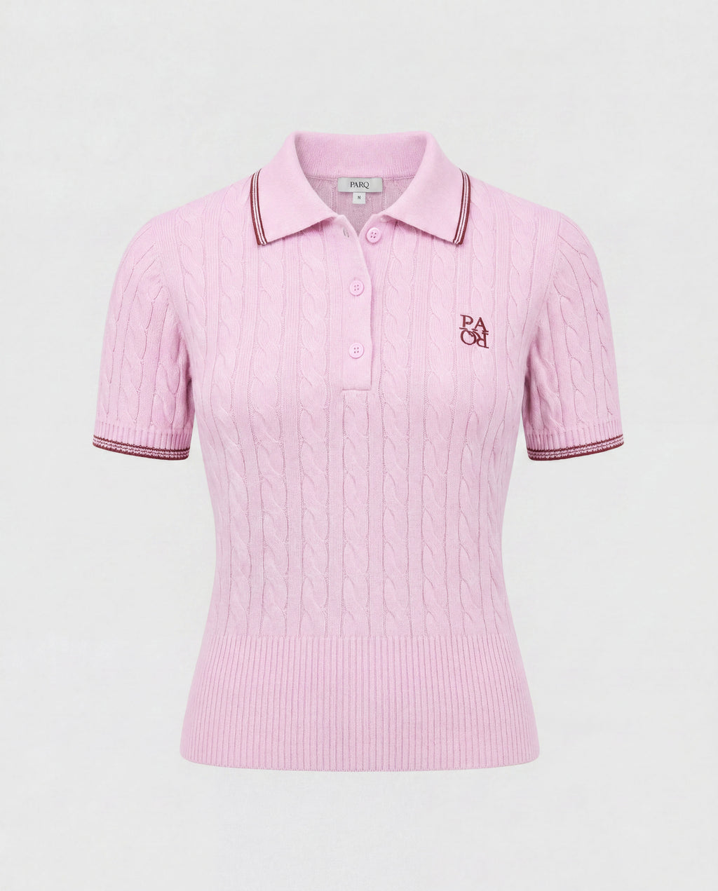 PORTRUSH KNIT POLO - PEA PINK