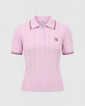 PORTRUSH KNIT POLO - PEA PINK