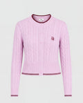 RIVIERA KNIT CARDIGAN - PEA PINK