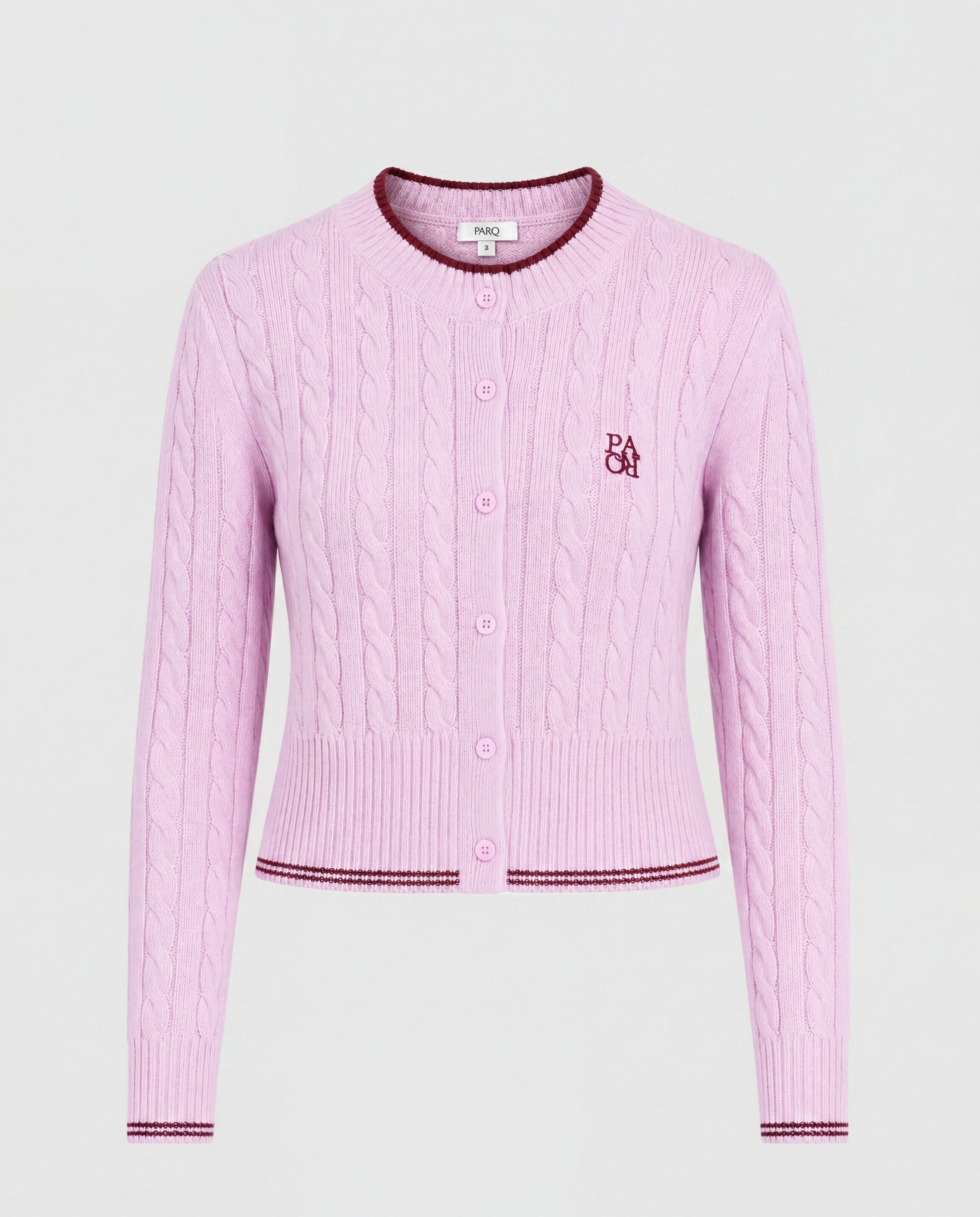 RIVIERA KNIT CARDIGAN - PEA PINK